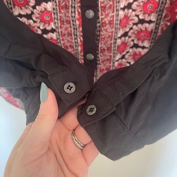 Free People Welcome To The Jungle Button Down Top - Picture 6 of 12